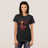 Zomerfeestpret op het strand t-shirt (Voorkant volledig)