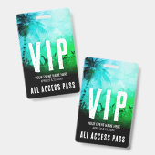 Zomerfestival Evenement VIP Badge (Voor- en achterkant)