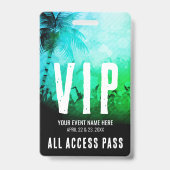 Zomerfestival Evenement VIP Badge (Achterkant)