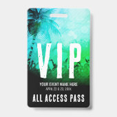 Zomerfestival Evenement VIP Badge (Voorzijde)