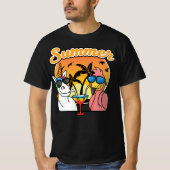 zomerflamingo en unicorn t-shirt (Voorkant)