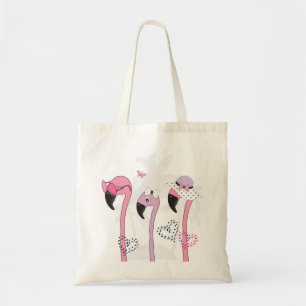 Zomerflamingo: strandillustratie. tote bag