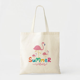 Zomerflamingo's voor vrouwen tote bag