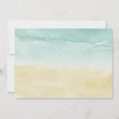 Zomerfoto Strand Verjaardagsfeest Kaart (Achterkant)