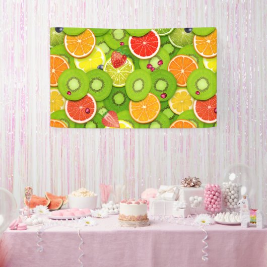 Zomerfruit 2 spandoek (Feest)