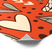 Zomerfruit Doodle  Poster (Hoek)