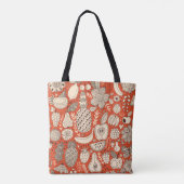 Zomerfruit Doodle Tote Bag (Achterkant)