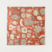 Zomerfruit Doodle Wandkleed (Voorkant (horizontaal))