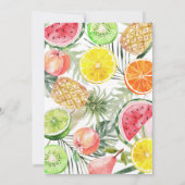 Zomerfruit Einde van de Uitnodiging van het Zomerf (Achterkant)