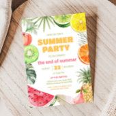 Zomerfruit Einde van de Uitnodiging van het Zomerf