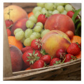 Zomerfruit in mand tegeltje (Voorkant)