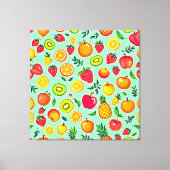 Zomerfruit Naadloos Ontwerp Canvas Afdruk (Voorkant)