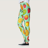 Zomerfruit Naadloos Ontwerp Leggings (Links)