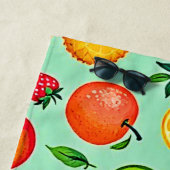 Zomerfruit Naadloos Ontwerp Strandlaken (In situ)