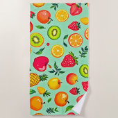 Zomerfruit Naadloos Ontwerp Strandlaken (Voorkant)