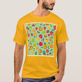Zomerfruit Naadloos Ontwerp T-shirt