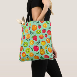 Zomerfruit Naadloos Ontwerp Tote Bag