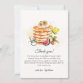 Zomerfruit Pannenkoek Fopspeen Brunch Baby shower Bedankkaart (Voorkant)