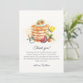 Zomerfruit Pannenkoek Fopspeen Brunch Baby shower Bedankkaart (Staand voorkant)