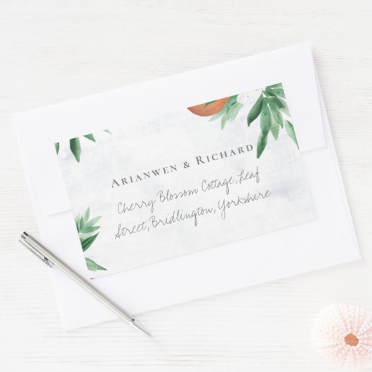 Zomerfruit retour adres sticker (Envelop)