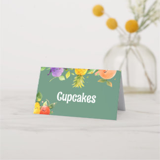 Zomerfruit Verjaardag Eten Tent Kaart Klantenkaartje