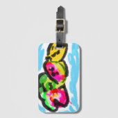 Zomerfruit vreugde bagagelabel (Voorkant (verticaal))