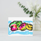 Zomerfruit vreugde briefkaart (Staand voorkant)