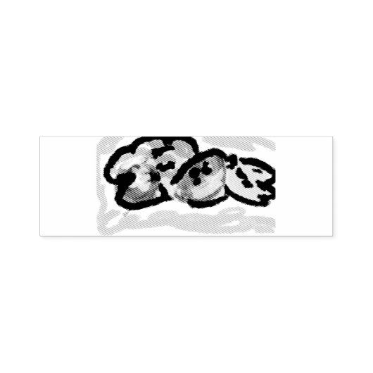 Zomerfruit vreugde zelfinktende stempel (Design)