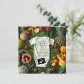 Zomerfruit zwangerschapsaankondiging kaart (Staand voorkant)