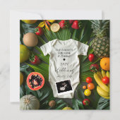 Zomerfruit zwangerschapsaankondiging kaart (Voorkant)