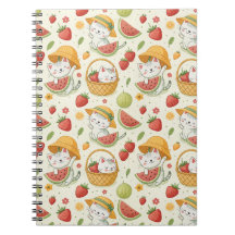 Zomerfruitkatpatroon - Picknickontwerp voor kinder