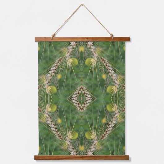 Zomergedroogd gras Abstract Hangend Wandkleed (Voorkant)