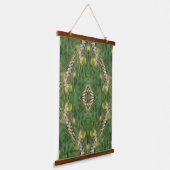 Zomergedroogd gras Abstract Hangend Wandkleed (Gebogen)