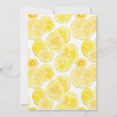 Zomergeel citroen Baby shower Kaart (Achterkant)