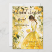 Zomergele citroen Sinaasappel Citrus Vrijgezellenf Kaart (Voorkant)