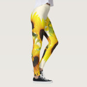 Zomergele zonnebloem leggings (Rechts)
