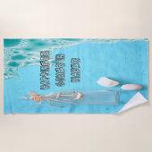 Zomergeluk komt in golven strandlaken (Voorkant)