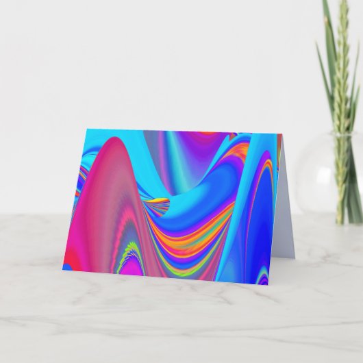 Zomergevoel, Abstracte 3D Rainbowart Aankondiging (Voorkant)