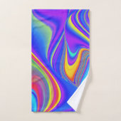 Zomergevoel, Abstracte 3D Rainbowart Bad Handdoek (Handdoek)