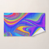 Zomergevoel, Abstracte 3D Rainbowart Bad Handdoek (Handdoek)