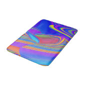 Zomergevoel, Abstracte 3D Rainbowart Badmat (Gekanteld)