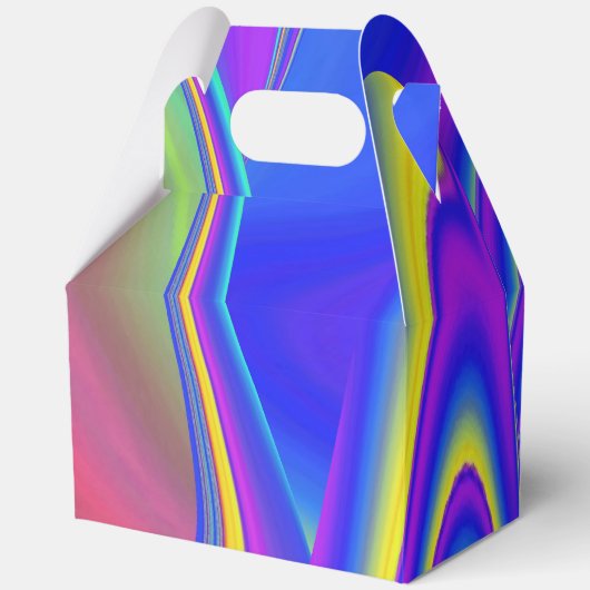 Zomergevoel, Abstracte 3D Rainbowart Bedankdoosjes (Voorkant)