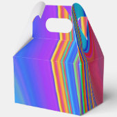 Zomergevoel, Abstracte 3D Rainbowart Bedankdoosjes (Achterkant)