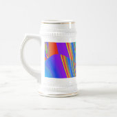 Zomergevoel, Abstracte 3D Rainbowart Bierpul (Links)
