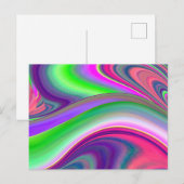 Zomergevoel, Abstracte 3D Rainbowart Briefkaart (Voorkant / Achterkant)