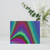 Zomergevoel, Abstracte 3D Rainbowart Briefkaart (Staand voorkant)