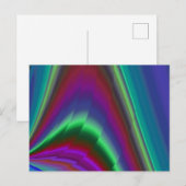 Zomergevoel, Abstracte 3D Rainbowart Briefkaart (Voorkant / Achterkant)