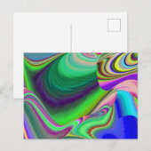 Zomergevoel, Abstracte 3D Rainbowart Briefkaart (Voorkant / Achterkant)