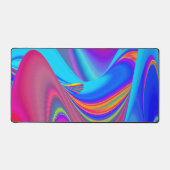 Zomergevoel, Abstracte 3D Rainbowart Bureaumat (Voorkant)