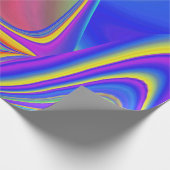 Zomergevoel, Abstracte 3D Rainbowart Cadeaupapier (Hoek)